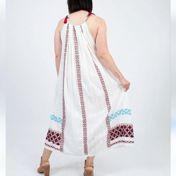 Ulla Johnson NWT Siran Dress White Midi Embroidered Boho Chic MSRP $495 sz 4 - S - Picture 3 of 14